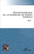 Cover: Microtoponymie de la commune de Vebret (Cantal) - Editions L'Harmattan
