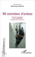 Cover: 40 entretiens d'artistes - Editions L'Harmattan