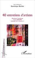 Cover: 40 entretiens d'artistes - Editions L'Harmattan