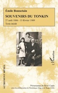 Cover: Souvenirs du Tonkin - Editions L'Harmattan
