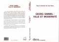Cover: Georg Simmel : ville et modernit&eacute; - Editions L'Harmattan