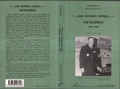 Cover: "... une destin&eacute;e unique..." M&eacute;moires 1907-1996 - Editions L'Harmattan