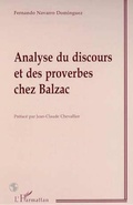Cover: ANALYSE DU DISCOURS ET DES PROVERBES CHEZ BALZAC - Editions L'Harmattan