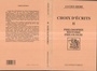 Cover: Choix d'écrits - Editions L'Harmattan