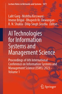 Enlarge image Cover: AI Technologies for Information Systems and Management Science - Springer
