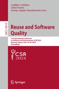 Cover: Reuse and Software Quality - Springer