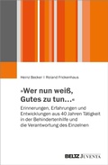 Cover: &raquo;Wer nun wei&szlig;, Gutes zu tun...&laquo; - Beltz eBook