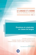 Cover: &Eacute;motions et cr&eacute;ativit&eacute;s en classe de langue - EME Editions