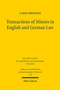Bild: Transactions of Minors in English and German Law - Mohr Siebeck