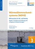 Cover: W&auml;rmed&auml;mmverbundsysteme (WDVS) - Fraunhofer IRB Verlag