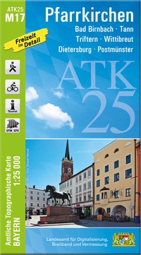 Abbildung von: ATK25-M17 Pfarrkirchen (Amtliche Topographische Karte 1:25000) - Landesamt für Digitalisierung, Breitband und Vermessung, Bayern