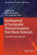 Cover: Development of Sustainable Thermal Insulators from Waste Materials - Springer