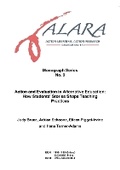 Cover: ALAR Association Monograph No. 9 Action and Evaluation in Alternative Education - Action Learning, Action Research Association