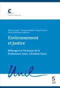 Cover: Environnement et justice - St&auml;mpfli Verlag AG