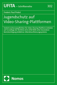 Abbildung von: Jugendschutz auf Video-Sharing-Plattformen - Nomos