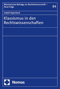 Abbildung von: Klassismus in den Rechtswissenschaften - Nomos