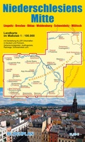 Cover: Landkarte Niederschlesiens Mitte - BLOCHPLAN