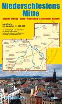 Abbildung von: Landkarte Niederschlesiens Mitte - BLOCHPLAN