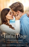 Cover: Turn the Page (Cloverton Romance, #1) - MaHanna Media LLC
