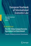 Cover: The EU-China Comprehensive Agreement on Investment - Springer