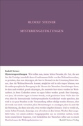 Cover: Mysteriengestaltungen - Rudolf Steiner Verlag