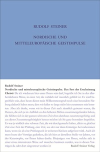 Abbildung von: Nordische und mitteleuropäische Geistimpulse - Rudolf Steiner Verlag
