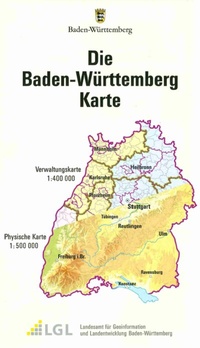 Abbildung von: Die Baden-Württemberg Karte - Landesamt für Geoinformation und Landentwicklung Baden-Württemberg (LGL)