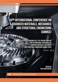 Cover: 10th International Conference on Advanced Materials, Mechanics and Structural Engineering (AMMSE) - Trans Tech Publications Ltd