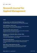 Cover: Research Journal for Applied Management - Jg. 4, Heft 1 - BoD - Books on Demand