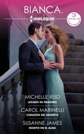 Cover: Legado de pasiones - Coraz&oacute;n del desierto - Escrito en el alma - Harlequin, una divisi&oacute;n de HarperCollins Ib&eacute;rica, S.A.