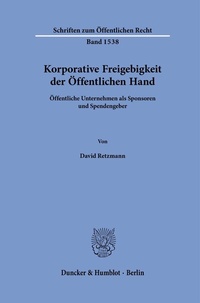 Abbildung von: Korporative Freigebigkeit der Öffentlichen Hand - fibre