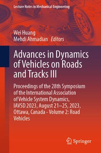 Abbildung von: Advances in Dynamics of Vehicles on Roads and Tracks III - Springer