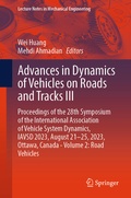 Cover: Advances in Dynamics of Vehicles on Roads and Tracks III - Springer