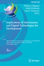 Cover: Implications of Information and Digital Technologies for Development - Springer