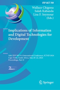 Abbildung von: Implications of Information and Digital Technologies for Development - Springer