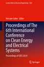 Cover: Proceedings of The 6th International Conference on Clean Energy and Electrical Systems - Springer