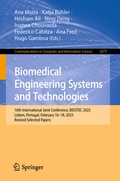 Cover: Biomedical Engineering Systems and Technologies - Springer