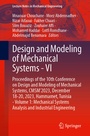 Cover: Design and Modeling of Mechanical Systems - VI - Springer