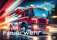 Abbildung von: FIREFIGHTER - Retter in der Not - Feuerwehr - 2025 - Kalender DIN A3 - GP-Fever.de
