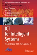 Cover: ICT for Intelligent Systems - Springer