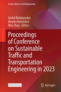 Cover: Proceedings of Conference on Sustainable Traffic and Transportation Engineering in 2023 - Springer