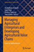 Cover: Managing Agricultural Enterprises and Developing Agricultural Value Chains - Springer