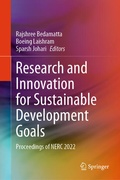 Cover: Research and Innovation for Sustainable Development Goals - Springer