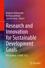 Cover: Research and Innovation for Sustainable Development Goals - Springer