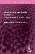 Cover: Architecture and Social Behavior - Routledge