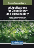 Cover: AI Applications for Clean Energy and Sustainability - Engineering Science Reference