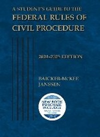 Abbildung von: A Student's Guide to the Federal Rules of Civil Procedure, 2024-2025 - Foundation Press