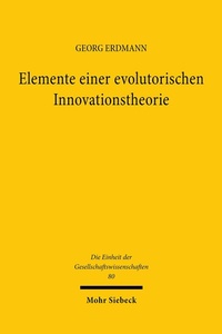 Abbildung von: Elemente einer evolutorischen Innovationstheorie - Mohr Siebeck