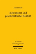Cover: Institutionen und gesellschaftlicher Konflikt - Mohr Siebeck