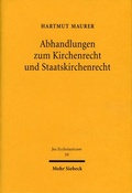 Cover: Abhandlungen zum Kirchenrecht und Staatskirchenrecht - Mohr Siebeck